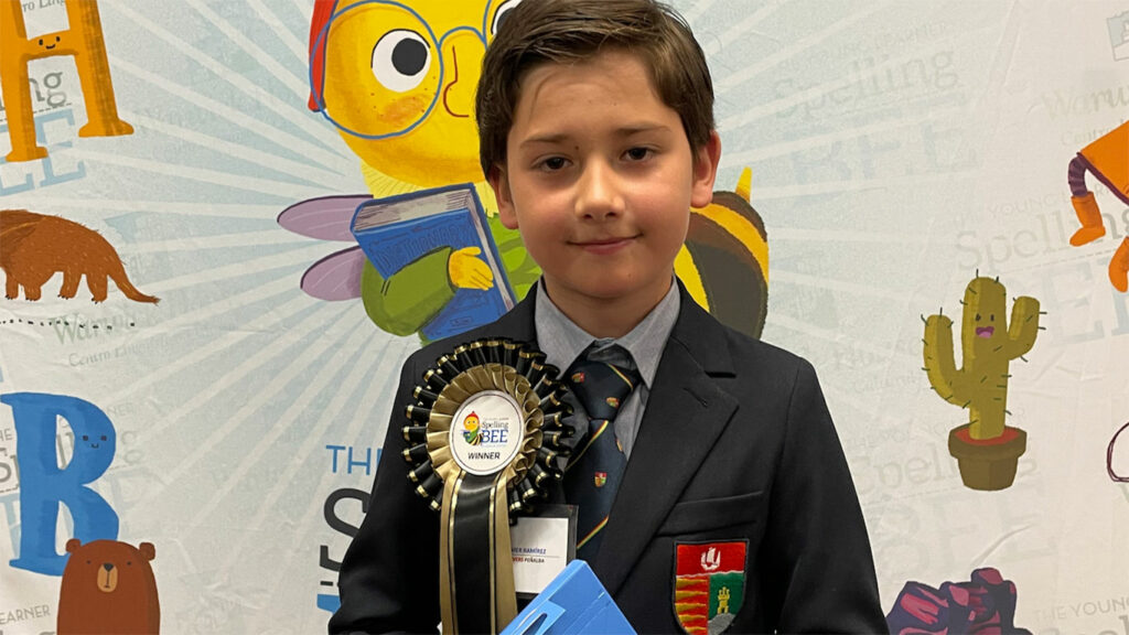 Javier Ramírez Andrés, alumno de 4º de Primaria del Colegio Peñalba gana el concurso Spelling Bee